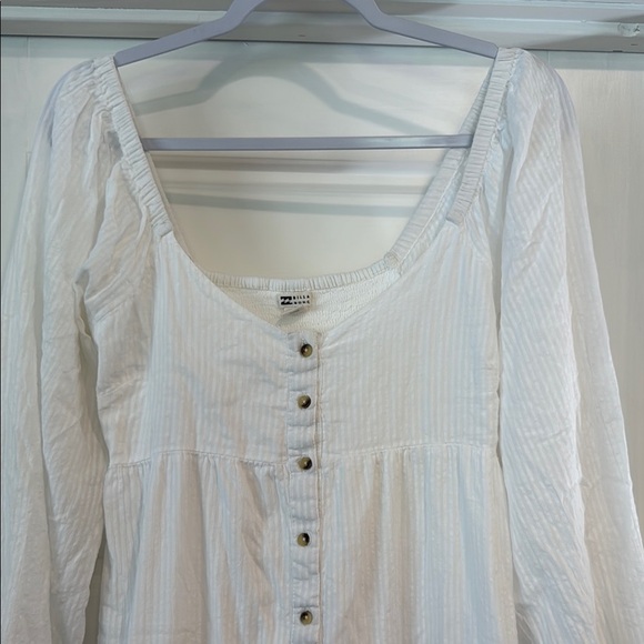 Billabong Starry Skies White Cotton Tiered Maxi Sundress - Picture 3 of 11